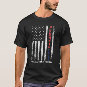 Ron DeSantis 2024アメリカをフロリダに動揺して作る Tシャツ