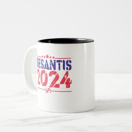 Ron DeSantis 2024大統領選挙ヴィンテージギフト ツートーンマグカップ (正面左)
