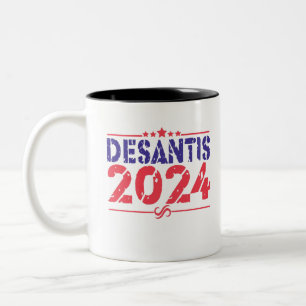 Ron DeSantis 2024大統領選挙ヴィンテージギフト ツートーンマグカップ