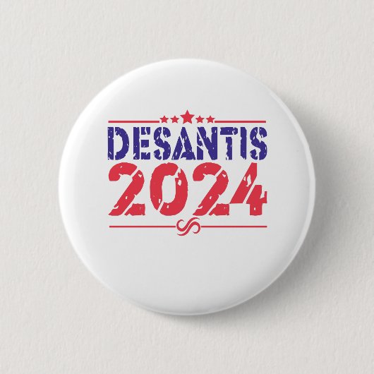 Ron DeSantis 2024大統領選挙ヴィンテージギフト 缶バッジ (正面)