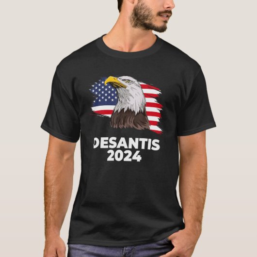 Ron DeSantis 2024 Bald Eagle DeSantis 2024 Republi Tシャツ (正面)