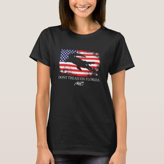 Ron DeSantis 2024  DeSantis Dont Tread on Florida Tシャツ (正面)