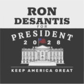 RON DESANTIS 2028 シール (正面)