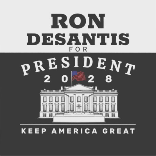 RON DESANTIS 2028 シール (正面)