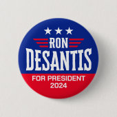 Ron DeSantis for President 2024 – キャンペーン 缶バッジ (正面)