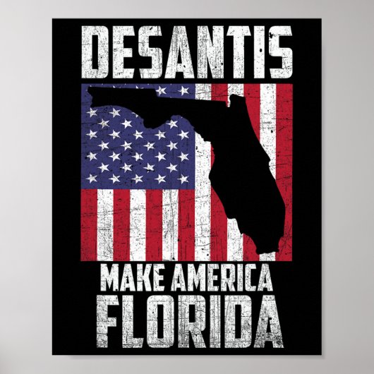 Ron Desantis Make America Florida Again Republican ポスター (正面)