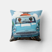 Ron & HARRY POTTER™車でHOGWARTS飛んでいるへ™ クッション (裏面)