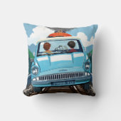 Ron & HARRY POTTER™車でHOGWARTS飛んでいるへ™ クッション (正面)