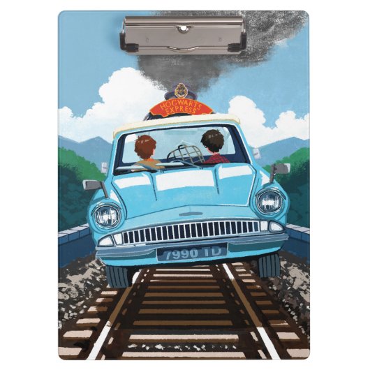 Ron & HARRY POTTER™車でHOGWARTS飛んでいるへ™ クリップボード (正面)