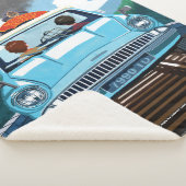 Ron & HARRY POTTER™車でHOGWARTS飛んでいるへ™ シェルパブランケット (3/4)