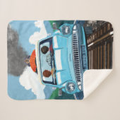 Ron & HARRY POTTER™車でHOGWARTS飛んでいるへ™ シェルパブランケット (正面(横))