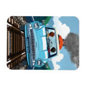 Ron & HARRY POTTER™車でHOGWARTS飛んでいるへ™ マグネット (横)