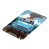 Ron & HARRY POTTER™車でHOGWARTS飛んでいるへ™ マグネット (左側)