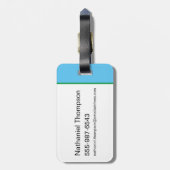 Ron & HARRY POTTER™車でHOGWARTS飛んでいるへ™ ラゲッジタグ (裏面縦)