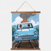 Ron & HARRY POTTER™車でHOGWARTS飛んでいるへ™ 吊り下げ型タペストリー (正面)