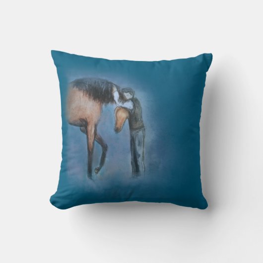 Ron Hevener "Fate of the Stallion" クッション (正面)