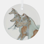 Ron Hevener Smooth Collie Ornament ガラスオーナメント (裏面)