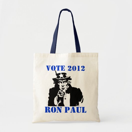 RON PAULに投票しよう 2012 トートバッグ (正面)