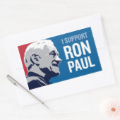 Ron Paulのサポート 長方形シール (封筒)