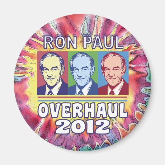 Ron Paulオーバーホール2012 マグネット (正面)