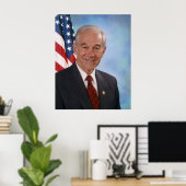 Ron Paul 2007 Congressional Photograph ポスター (ホームオフィス)