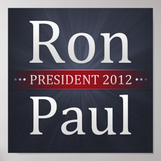 Ron Paul 2012キャンペーンポスター ポスター (正面)