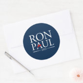 Ron Paul 2012スタンプ ラウンドシール (封筒)