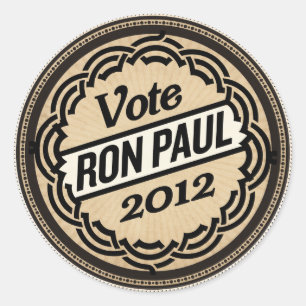 Ron Paul 2012ステッカーセット ラウンドシール