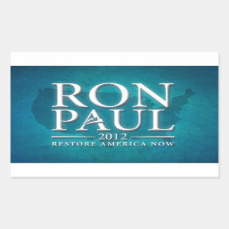Ron Paul 2012ステッカー 長方形シール