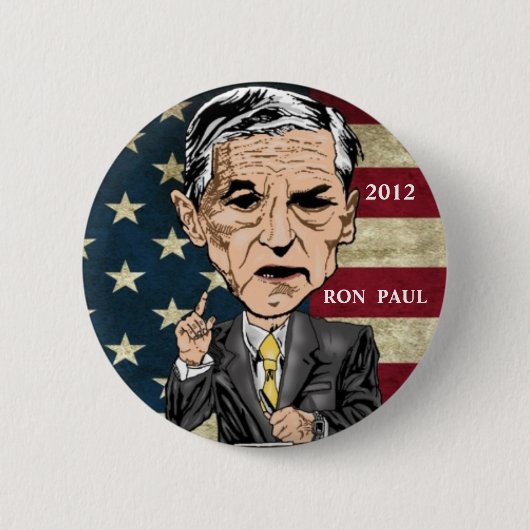 RON PAUL 2012革命 缶バッジ (正面)