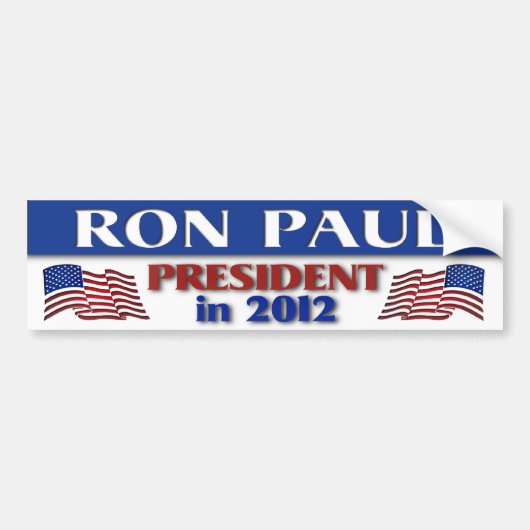 Ron Paul in 2012バンパーステッカー バンパーステッカー (正面)