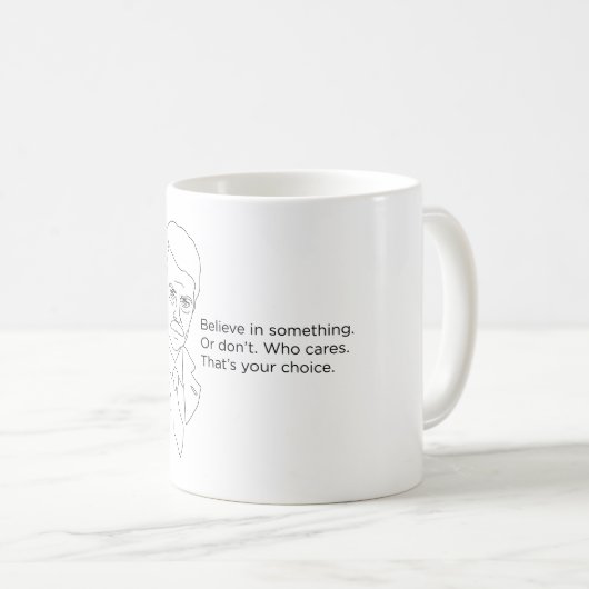 Ron Swansonのマグ-何かで信じますか、または コーヒーマグカップ (正面右)