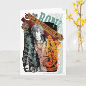 Ron Weasleyのコラージュ1 カード (黄色い花)