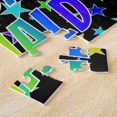 「RONALD」名、おもしろい「ハッピーバースデー」 ジグソーパズル (側面)