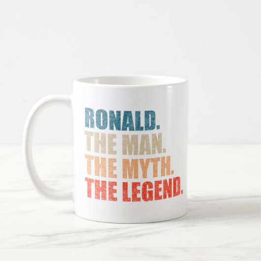 Ronald The Man The Myth The Legend コーヒーマグカップ (左)