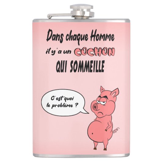 Ronchon le cochon フラスク (正面)