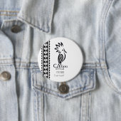 Rond, Très grand : 7,6 cm Cagou Style 缶バッジ (インサイチュ)