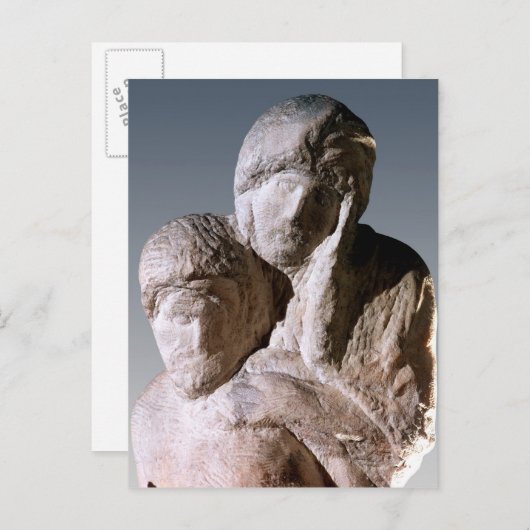 Rondanini Pieta、キリストの頭の詳細 ポストカード (正面/裏面)