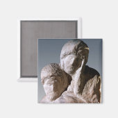 Rondanini Pieta、キリストの頭の詳細 マグネット (正面/裏面)