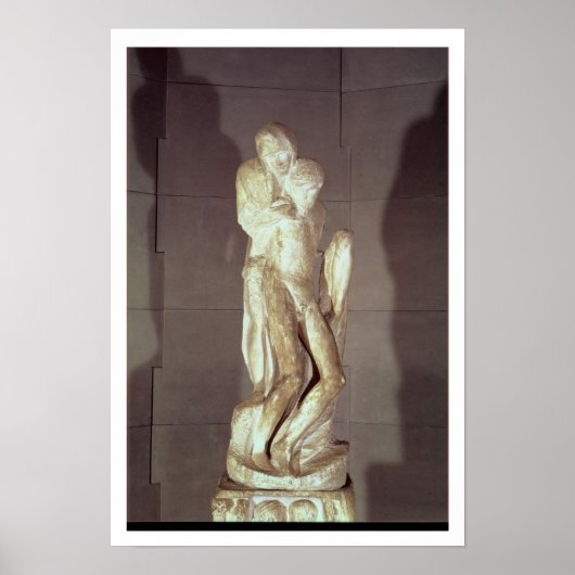 Rondanini Pieta, 1564 (大理石) (55601も参照) ポスター (正面)