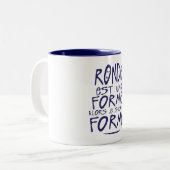ronde est une forme alors citation ツートーンマグカップ (正面左)