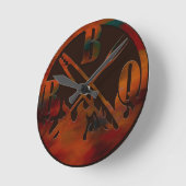 Ronde klok BBQ time ラウンド壁時計 (傾斜)