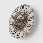 Ronde klok Roman shield on marble ラウンド壁時計 (傾斜)