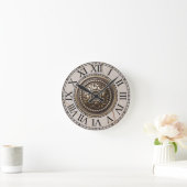 Ronde klok Roman shield on marble ラウンド壁時計 (ホーム)