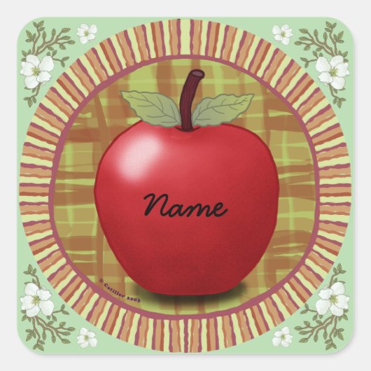 Rondo Apple Squareステッカー スクエアシール (正面)