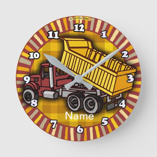 Rondo Dump Truck clock ラウンド壁時計 (正面)