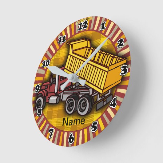 Rondo Dump Truck clock ラウンド壁時計 (傾斜)