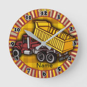 Rondo Dump Truck clock ラウンド壁時計 (正面)