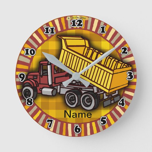 Rondo Dump Truck clock ラウンド壁時計 (正面)