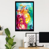 RONDO IN LAGOON / 2人の女性，ベネチアンマスカレード ポスター (ホームオフィス)